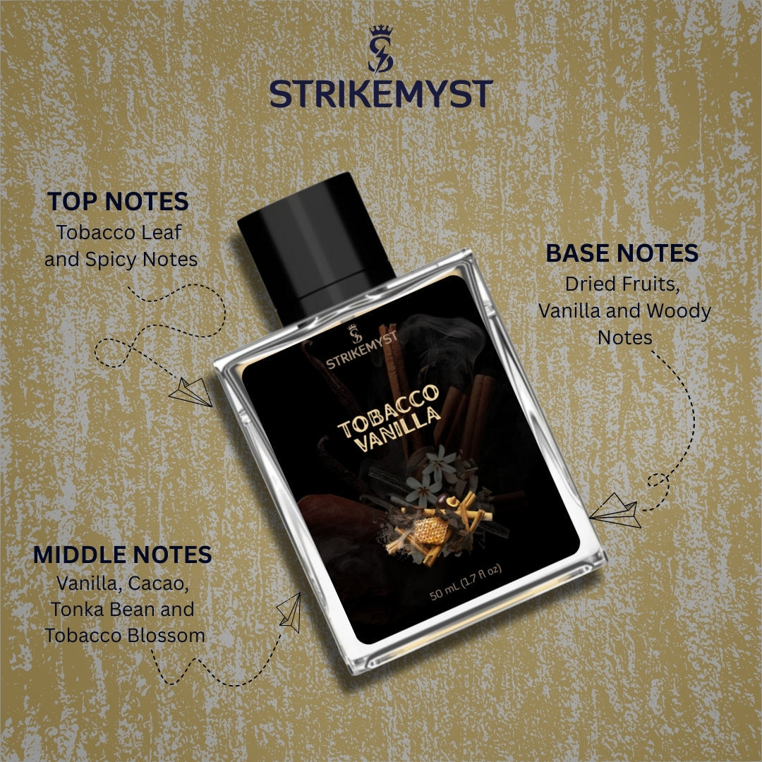 Strikemyst Tobacco Vanilla Perfume – Unisex Luxury Eau de Parfum (50 mL)