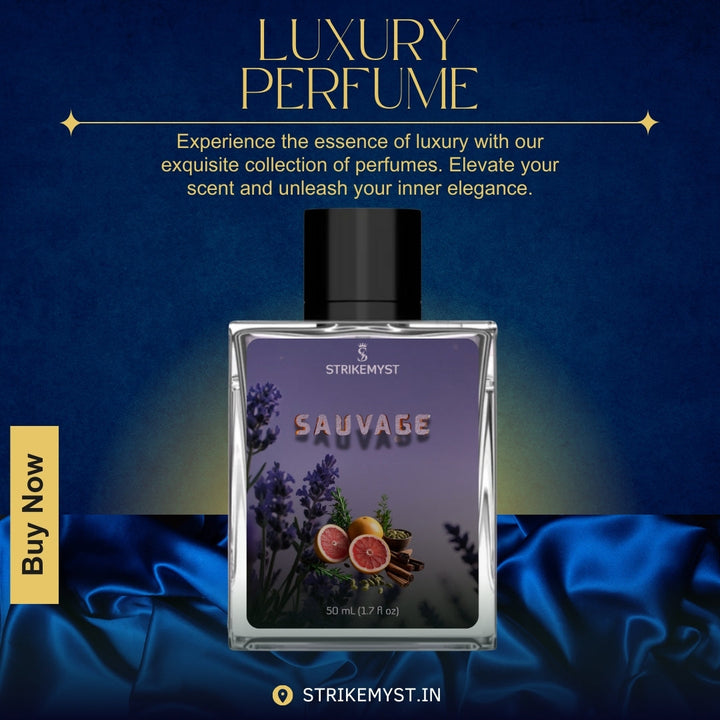 STRIKEMYST Sauvage – Luxury Perfume for Men – Eau de Parfum – 50 mL (1.7 fl oz)