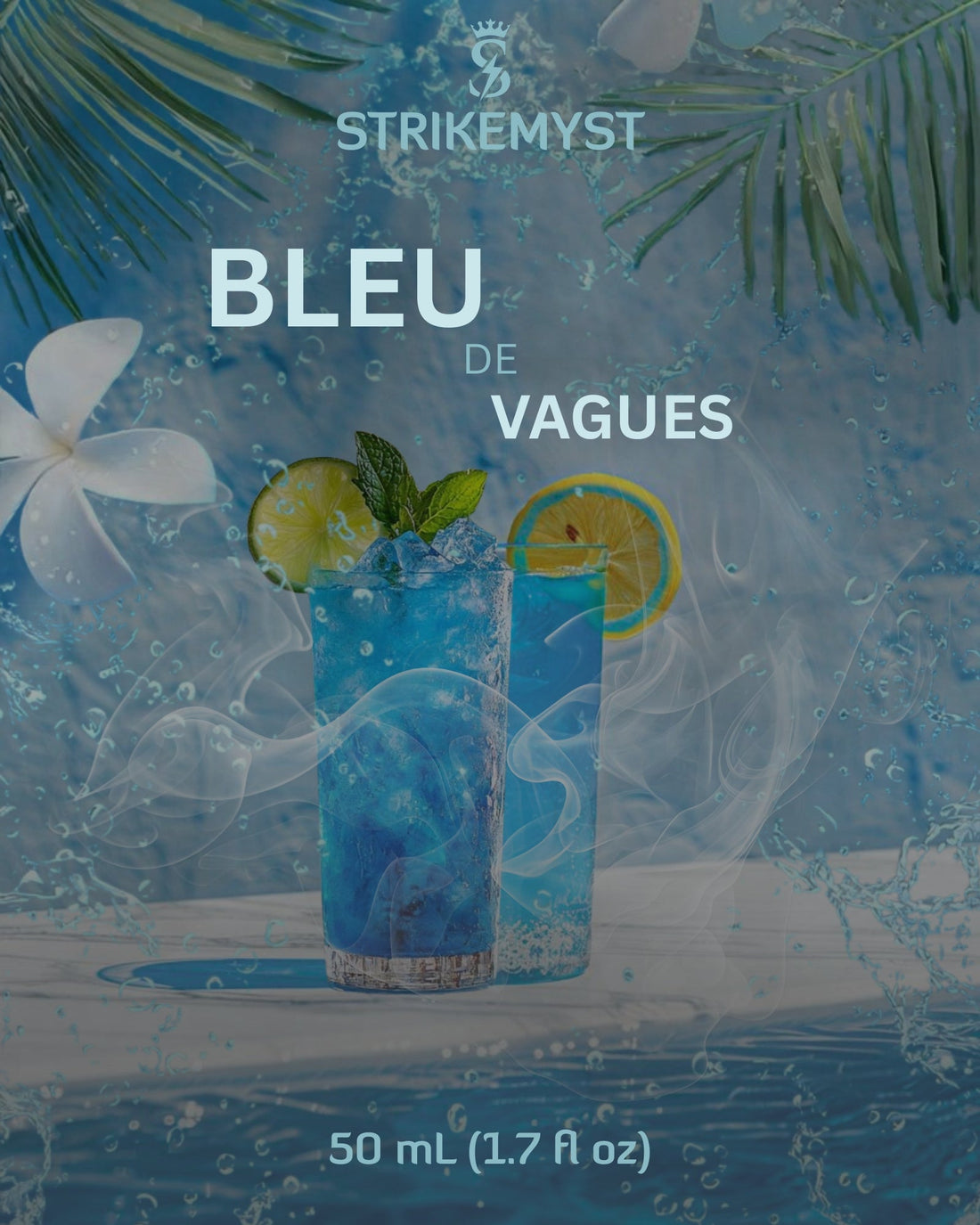 STRIKEMYST Bleu de Vagues – Aquatic Citrus Eau de Parfum for Men – 50 mL
