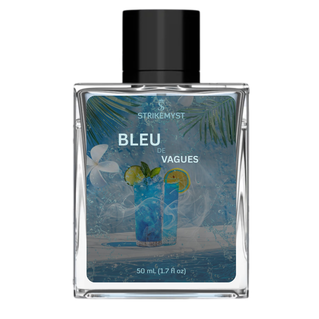 STRIKEMYST Bleu de Vagues – Aquatic Citrus Eau de Parfum for Men – 50 mL