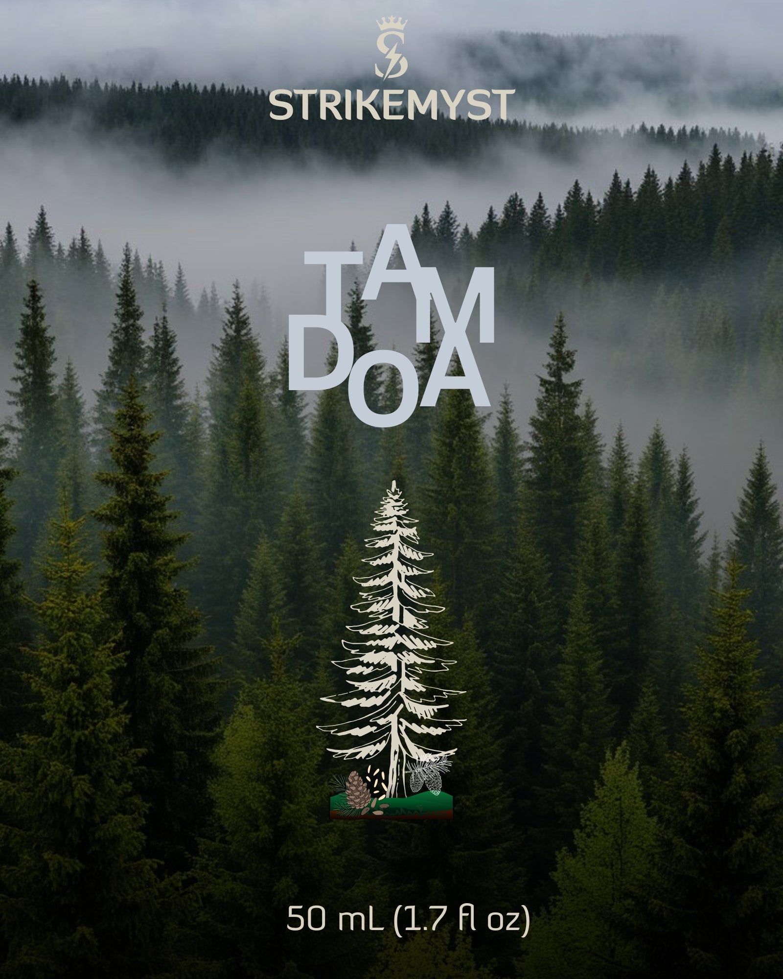 STRIKEMYST Tam Doa – Woody Aromatic Eau de Parfum – 50 mL