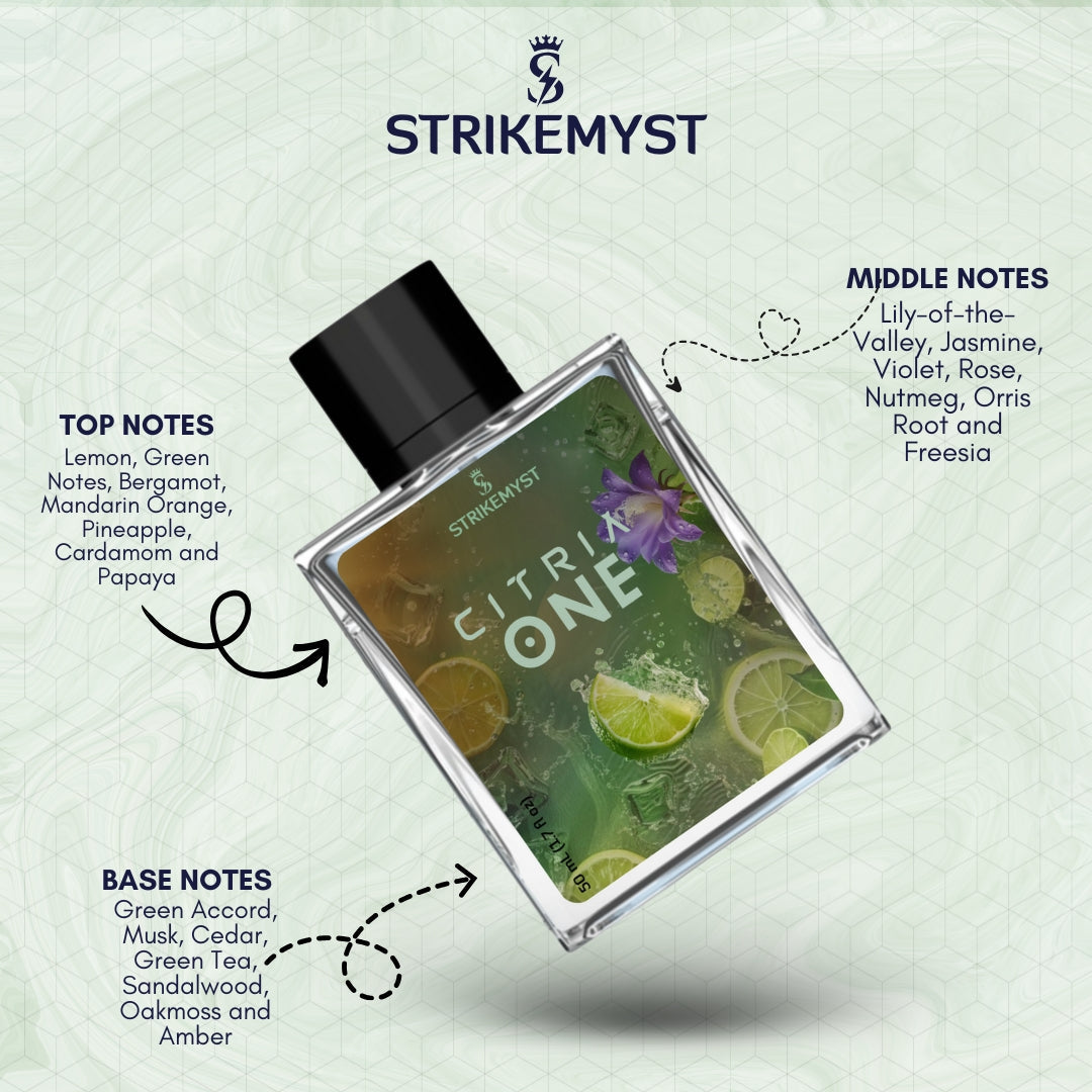 STRIKEMYST Citria One – Citrus Aromatic Eau de Parfum – 50 mL
