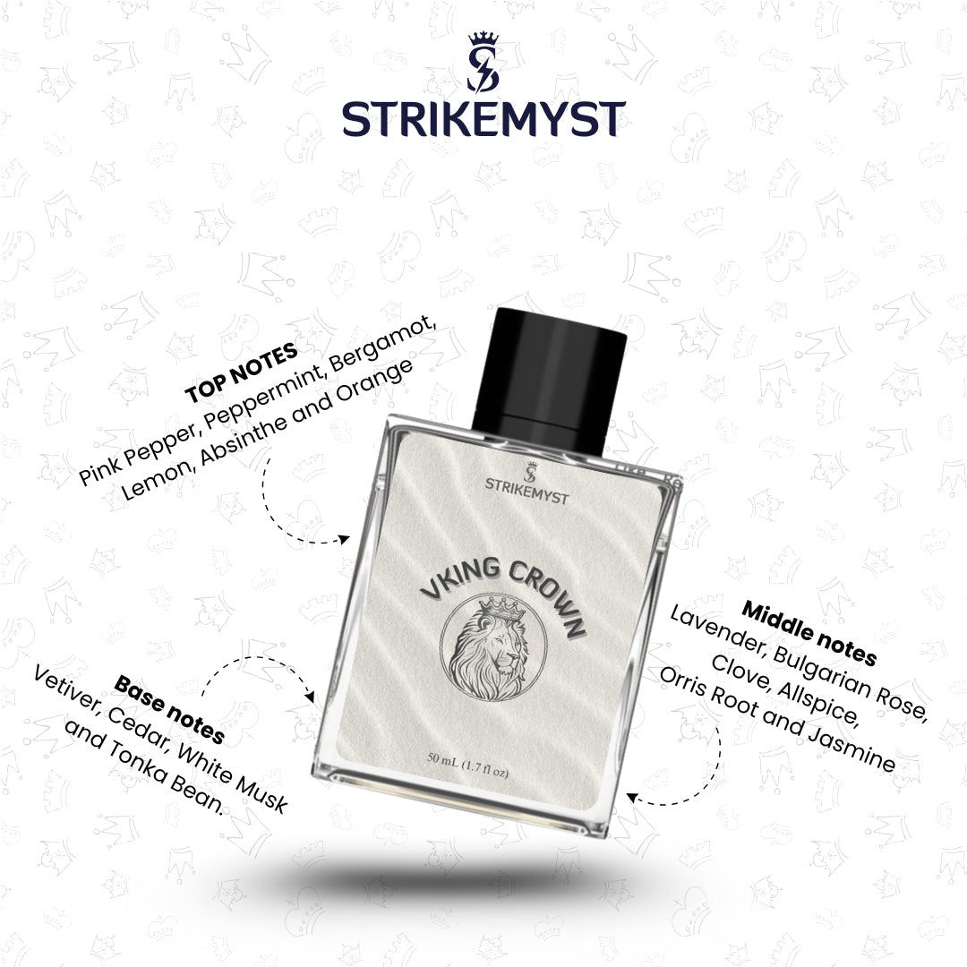 Vking Crown – Bold Woody Eau De Parfum for Men (50ml) | STRIKEMYST