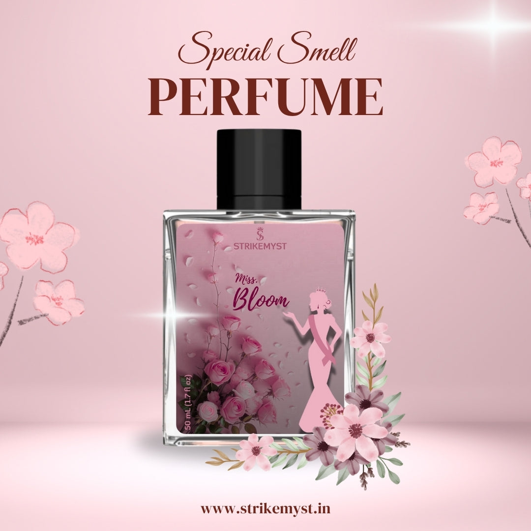 Miss. Bloom – Floral Rose Eau De Parfum for Women (50ml) | STRIKEMYST