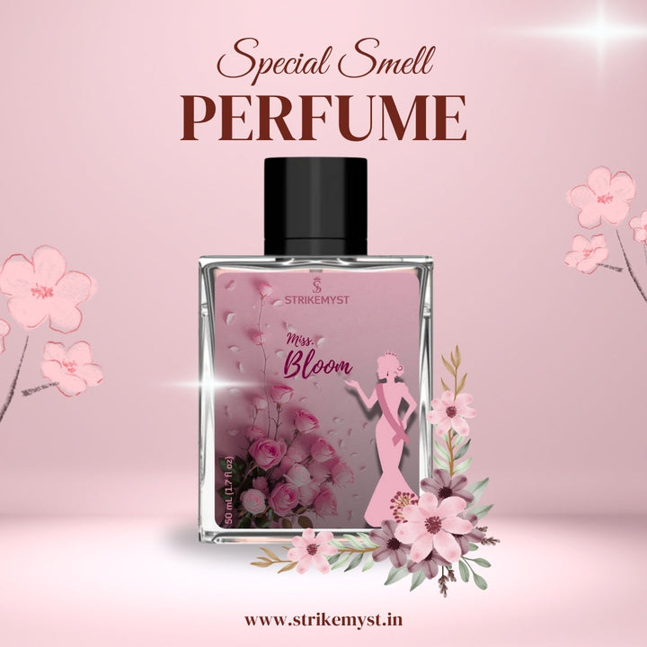 Miss. Bloom – Floral Rose Eau De Parfum for Women (50ml) | STRIKEMYST