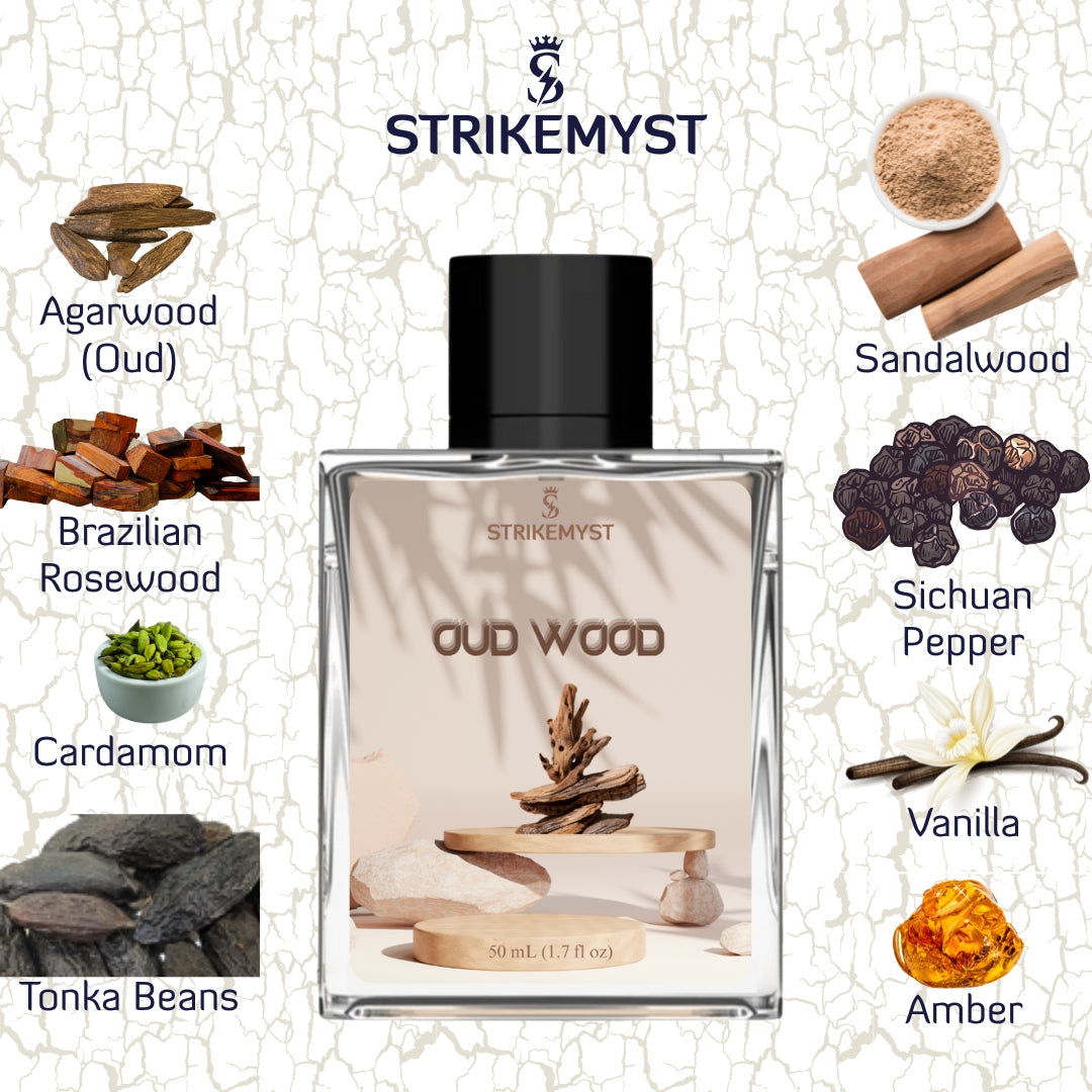 STRIKEMYST OUD WOOD – Eau de Parfum for Men & Women (50ml)