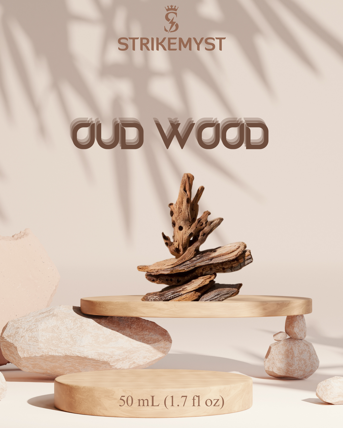 STRIKEMYST OUD WOOD – Eau de Parfum for Men & Women (50ml)