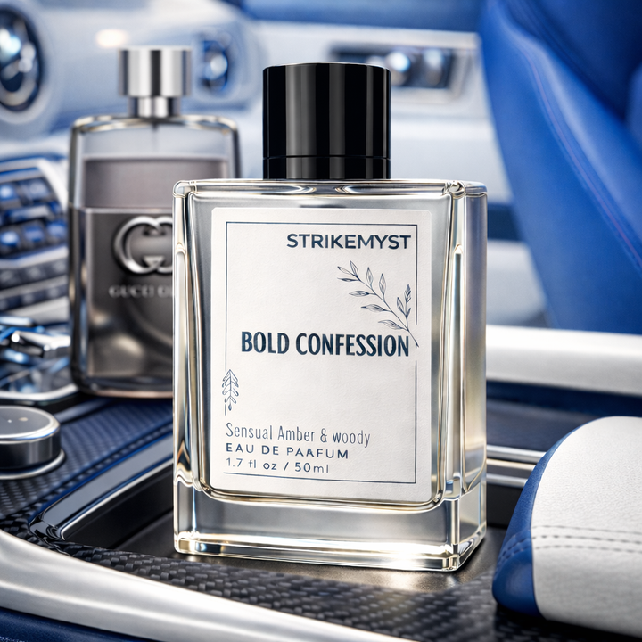 Bold Confession – Eau de Parfum for Men | Raw Leather, Dark Woods & Vetiver