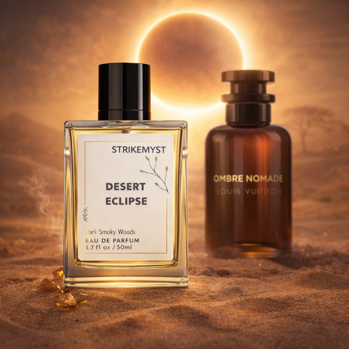 Desert Eclipse – Eau de Parfum (Unisex) | Dark Oud, Smoked Rose & Ambered Spice