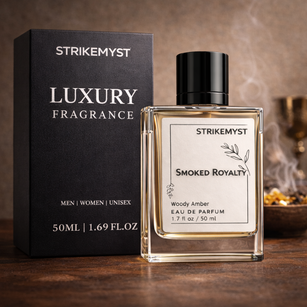 Smoked Royalty – Eau de Parfum (Unisex) | Inky Smoke, Dark Woods & Sacred Resin