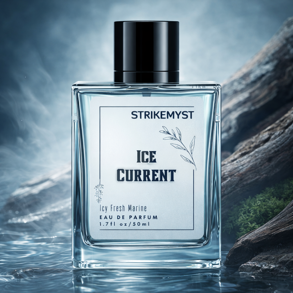 Ice Current – Eau de Parfum for Men | Icy Citrus, Aromatic Freshness & Woody Musk