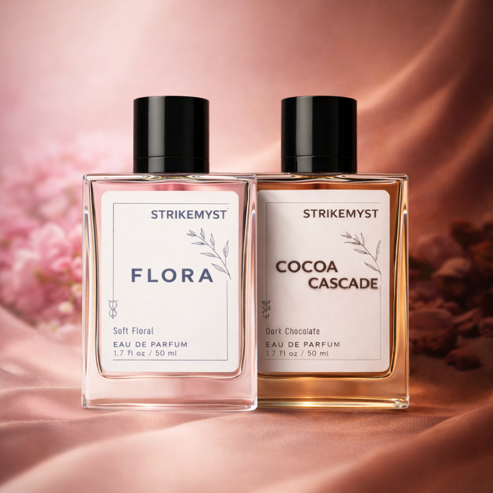 Flora & Cocoa Cascade – Floral & Chocolate Luxury Perfume Combo | Eau de Parfum