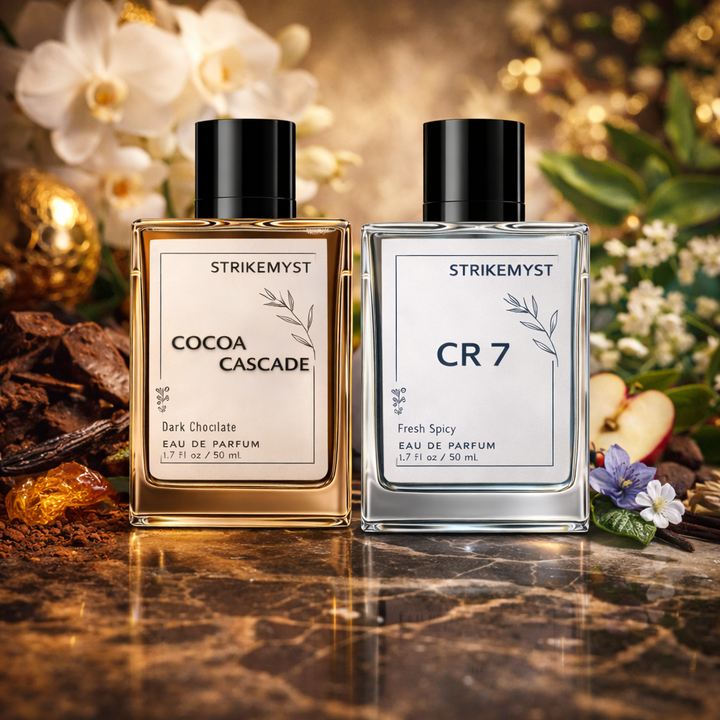 Chocolate & CR7 – Eau de Parfum Duo | Gourmand Warmth & Fresh Spicy Energy