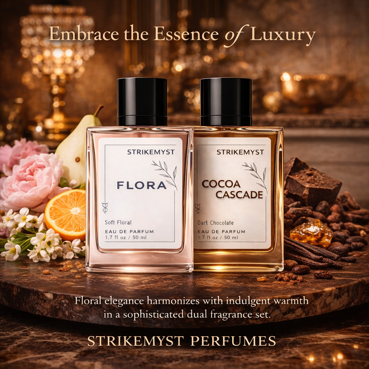 Flora & Cocoa Cascade – Floral & Chocolate Luxury Perfume Combo | Eau de Parfum